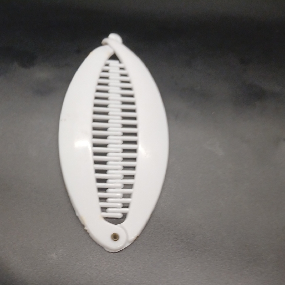 White Banana Hair Clip